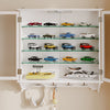 SoBuy FSB114-E-W Armario de Pared Suspendido Multiusos Blanco 68x13.5x68.5 cm
