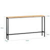 Preventa-SoBuy FSB19-E Mesa de Entrada Recibidor 120 x 20 x 65 cm Madera Natural