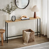 Preventa-SoBuy FSB19-E Mesa de Entrada Recibidor 120 x 20 x 65 cm Madera Natural
