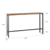 Mesa de entrada SoBuy FSB19-N C 120 cm cor madeira/preto