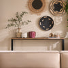 Mesa de entrada SoBuy FSB19-N C 120 cm cor madeira/preto