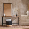 Mesa de entrada SoBuy FSB19-N C 120 cm cor madeira/preto