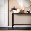 Mesa consola SoBuy FSB19-SCH em mármore preto 120 x 20 x 65 cm