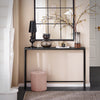 Mesa consola SoBuy FSB19-XL-SCH em mármore preto 120 x 20 x 80 cm