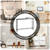 Mesa consola SoBuy FSB19-XL-SCH em mármore preto 120 x 20 x 80 cm