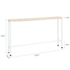 Mesa de entrada SoBuy FSB19-Z cor madeira/branco