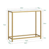 Mesa de entrada SoBuy FSB29-G em dourado