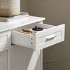 SoBuy FSB84-W Aparador recibidor con 2 cajones y 2 Puertas Blanco 80 x 40 x 85 cm