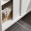 SoBuy FSB84-W Aparador recibidor con 2 cajones y 2 Puertas Blanco 80 x 40 x 85 cm