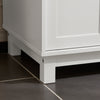 SoBuy FSB84-W Aparador recibidor con 2 cajones y 2 Puertas Blanco 80 x 40 x 85 cm