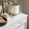 SoBuy FSB84-W Aparador recibidor con 2 cajones y 2 Puertas Blanco 80 x 40 x 85 cm