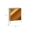 Aparador SoBuy FSB96-G com 2 portas e 5 compartimentos dourado