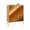Aparador SoBuy FSB96-G com 2 portas e 5 compartimentos dourado