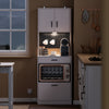 SoBuy FSB98-E-WG Aparador Alacena de Cocina con 2 Tomas y 2 Puertos USB