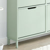Pré-venda-SoBuy FSR100-GR Sapateira estreita com 4 abas 100 x 19 x 90 cm Verde