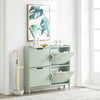 Pré-venda-SoBuy FSR100-GR Sapateira estreita com 4 abas 100 x 19 x 90 cm Verde