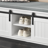 Banco de sapatos SoBuy FSR133-KW com 2 portas deslizantes
