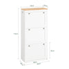 SoBuy FSR144-WN Zapatero Estrecho con 3 Solapas 59 x 26 x 116 cm