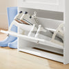 SoBuy FSR144-WN Zapatero Estrecho con 3 Solapas 59 x 26 x 116 cm