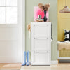 SoBuy FSR144-WN Zapatero Estrecho con 3 Solapas 59 x 26 x 116 cm
