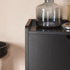 SoBuy FSR151-H-SCH Sapateira estreita com 3 abas preta