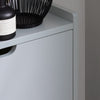 SoBuy FSR151-HG Sapateira estreita com 2 abas cinzenta