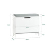 Banco de sapatos pequeno SoBuy FSR151-KW com 1 aba