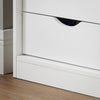 SoBuy FSR153-W Banco Zapatero con Puerta Corrediza de Granero