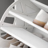 Banco de sapatos SoBuy FSR16-HG com 1 aba branca 60x30x46 cm branco e cinzento