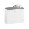 SoBuy FSR16-KW Sapateira estreita com 1 aba branca 60 x 24 x 47 cm