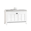 SoBuy FSR161-W Banco Zapatero con 1 Puertas 80 x 30 x 50 cm