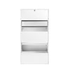 SoBuy FSR165-H-W Zapatero con 3 Solapas Blanco 61 x 26 x 120 cm