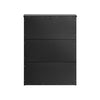 SoBuy FSR165-K-SCH Sapateira com 2 abas preta 61 x 26 x 81 cm