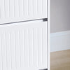 SoBuy FSR165-KW Sapateira com 2 abas branca 61 x 26 x 81 cm