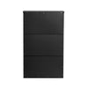 SoBuy FSR165-SCH Sapateira com 2 abas e 1 gaveta preta 61 x 26 x 101 cm