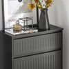 SoBuy FSR165-SCH Sapateira com 2 abas e 1 gaveta preta 61 x 26 x 101 cm
