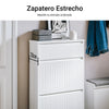 SoBuy FSR165-W Zapatero Estrecho para Entrada con Cajón 26 cm Fondo