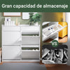 Preventa-SoBuy FSR169-W Zapatero Estrecho con 4 Solapas y 2 cajones Blanco
