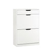 SoBuy FSR180-W Zapatero con 2 Solapas y 1 Cajon Blanco 60x30x90 cm