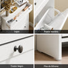 Preventa-SoBuy FSR207-W Zapatero Estrecho Recibidor con Cajón y 2 Puertas Blanco