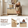 SoBuy FSR211-N Banco Zapatero con Asiento Madera 100x24x50cm
