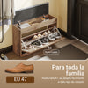SoBuy FSR218-F Banco Zapatero con cojín Profundidad Ultrafina 24cm