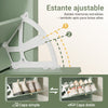 SoBuy FSR223-GR Mueble Zapatero Estrecho con 2 Puertas 1 Cajón Verde 62x25x97 cm