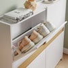 SoBuy FSR225-E-W Mueble Zapatero Estrecho para Recibidor Blanco 103x19x99.5 cm
