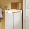 SoBuy FSR227-E-W Zapatero Ultra Delgado de 15 cm con 2 Puertas Blanco 98x15x123.5 cm