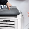 Pré-venda-SoBuy FSR23-II-W Banco para sapatos com 2 portas para entrada, branco