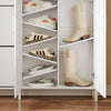 SoBuy FSR231-W Mueble Zapatero Ultra Delgado con Puertas Blanco 115.5x14.5x117 cm