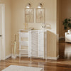SoBuy FSR231-W Mueble Zapatero Ultra Delgado con Puertas Blanco 115.5x14.5x117 cm