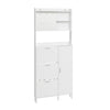 SoBuy FSR232-W Armario Zapatero Estrecho Blanco de 14 cm de Profundidad 83x14x197 cm