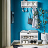 SoBuy FSR25-HG Banco Zapatero con 2 niveles blanco